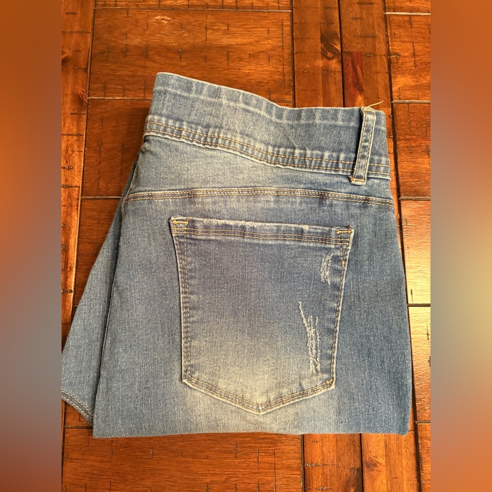 Indigo Poppy Distressed - Size 16 - Fun, Stretchy, Comfortable - Picture 13 of 13